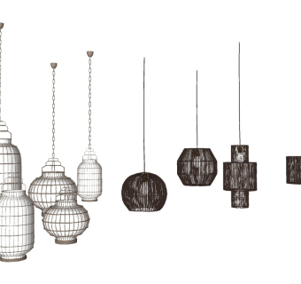 新中式吊灯组合